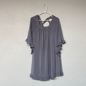 ASOS Maternity Gray Flowy Dress Size 8